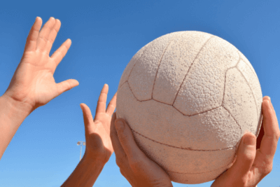 Netball Ball in Sky