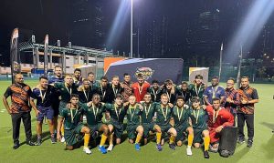 Narrowly beaten but unbowed, the South African u17 national hockey team.