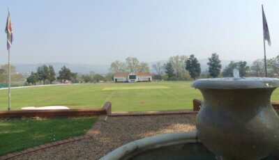 Looking out on The Oval, the fountain to commemorate the achievements of the St Charles 1st XI of 2019 ensures their legacy will be kept alive.