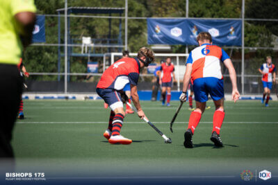 St Benedict's College number 6, Byron Comley was named the player of the Festival. Bishops head coach, Ryan Julius giving out instructions to his team during the Bishops 175 Hockey Festival. Photo: Karli Coetzee (Bishops Diocesan College