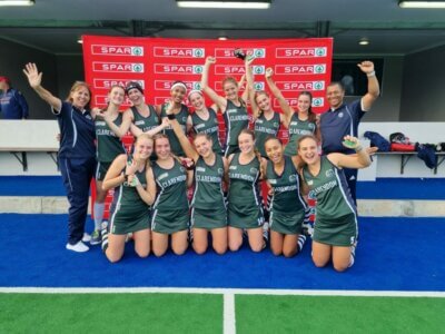 The Clarendon team after winning the Eastern Cape Spar Hockey Challenge in East London on 21 April 2024. Photo: Les Galloway