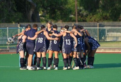 The Collegiate Girls Hockey team during this year's Greg Beling Festival in East London. Collegiate registered an impressive 3-1 win over Outeniqua at home over the past weekend. Photo: Collegiate Girls High