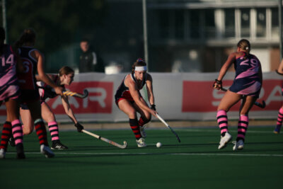 Somerset College captain, Julia Brown in action for her side during the Spar Hockey Challenge in Cape Town. Photo: Khulani Media