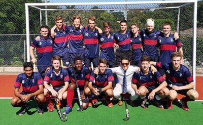 Cam Mackay with his Westville 1st team after they beat Jeppe in a battle of the number one and two ranked teams in South Africa in 2019.