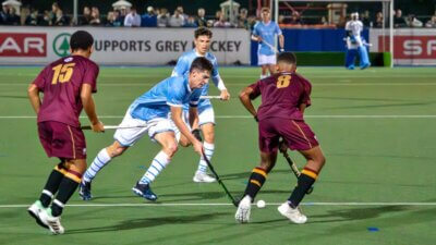 Grey High skipper, Kian Cambier in action for his side against Paul Roos Gimnasium earlier this year. Photo: Grant Howard
