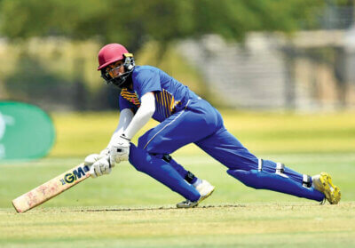 Opening batsman Muhammad Bulbulia top scored for South Africa u18 Emerging. Photo: Platinum Weekly