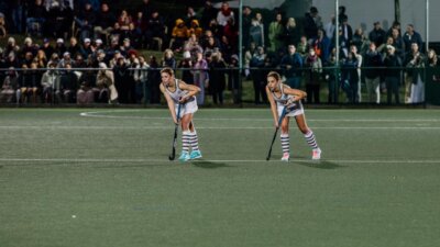 The Holderness sisters in action for DSG Makhanda at this year's K-Day versus Kingswood College
