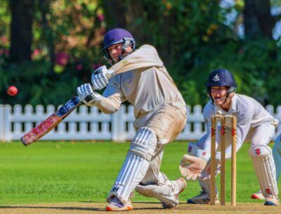 Kearsney cricket captain Ross Coetzee scored a century in his 100th 1st team match to lead Kearsney College to a stirring win over Hilton College. Photo: Hannah Shirley.