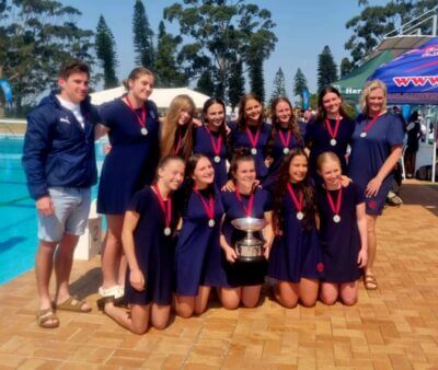 The Hudson Park girls team after winning the Clarendon Stayers title. Photo Hudson Park