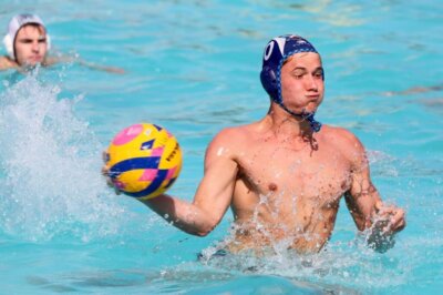 Calum Emslie is aiming to bring his A-game to help SAC cause some upsets at the KES Water Polo Tournament. Photo: Toni Butterworth