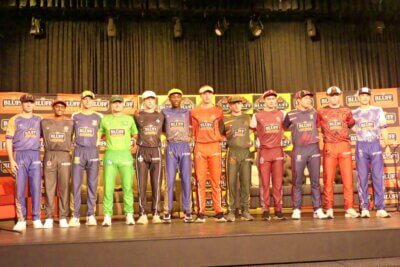 The captains of the Clifton T20 Tournament teams in their playing kits: Rico Honiball (St Charles College), Daniel Nadasan (Maritzburg College), Riley Miller (Hoërskool Waterkloof), Connor Lovatt (St John's College, Harare), Ben Hockly (Hilton College), Bayanda Majola (DHS), Ethan Muir (Michaelhouse), Kyle Bryan (Glenwood High School), Jason De Gryse (Kearsne College), Seth Simpson (Westville Boys' High), Tim Saulez (Clifton College), and Kyle White (Northwood School). Photo: Brad Morgan.
