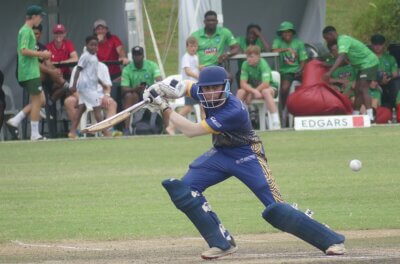Opening batsman Ismaeel Omar top-scored for DHS with 38. Photo: Brad Morgan.