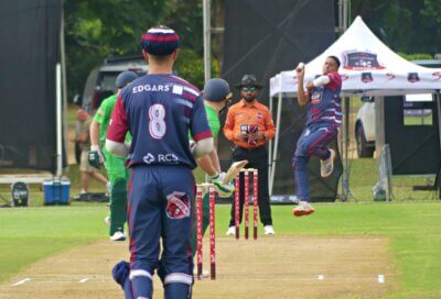 Opening bowler Dayalan Boyce gives Westville's attack a sharp edge. Photo: Brad Morgan.