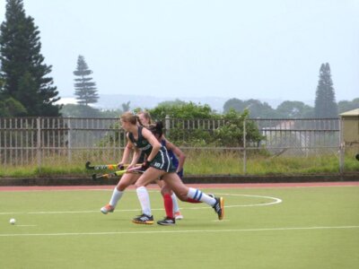 Clarendon captain, Cara Knott, on the charge for her side during their match against KHS over the past weekend. Photo: Chantelle