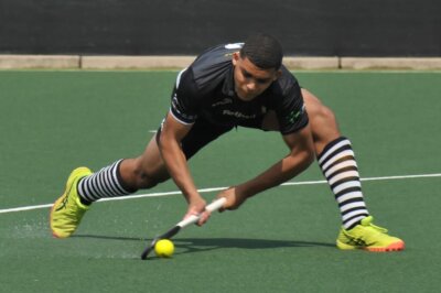 Juan Martin netted for Jeppe on day three of the Nomads Hockey Festival. Photo: Christo van Deventer