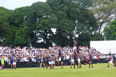 A fantastic crowd, full of loud support, created a thrilling atmosphere. Photo: Brad Morgan.