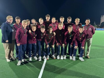 PRG u14 boys were made to work hard for their 5-4 victory on penalties against SACS in the Hibbert Plate final. Photo: Paul Roos Gimnasium