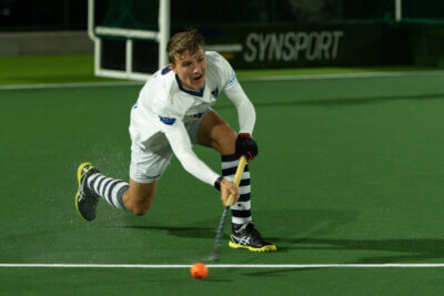 SACS skipper Jo Roux netted for his side in their 6-4 victory against Grey College. Photo: Ray Chaplin Photography