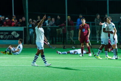 Reece Theunis was on fire for SACS and netted a brace in his side's 3-1 win over Paul Roos. Photo: Ray Chaplin Sports Media