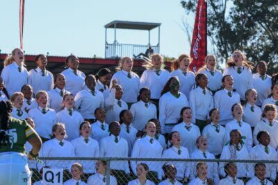 The DSG supporters were out in full numbers to support their side take on Kingswood College during the annual K-Day derby clash. Photo: The Diocesan School for Girls - Makhanda