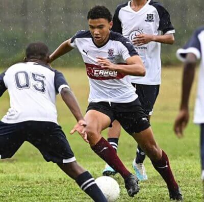 Westville High Boys' forward, Dayyan Fudu has had a wonderful season, scoring goals for fun to help his side into another final of the Coastal A-League. Dayyan Fudu on Instagram.