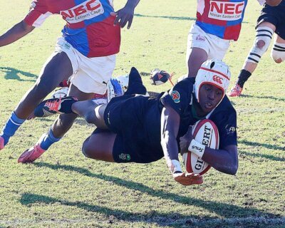 A late try from wing Siya 