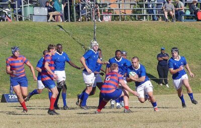 St Andrew's School's Italian players were distinguishable by their close-cropped hair. Photo: Brad Morgan.