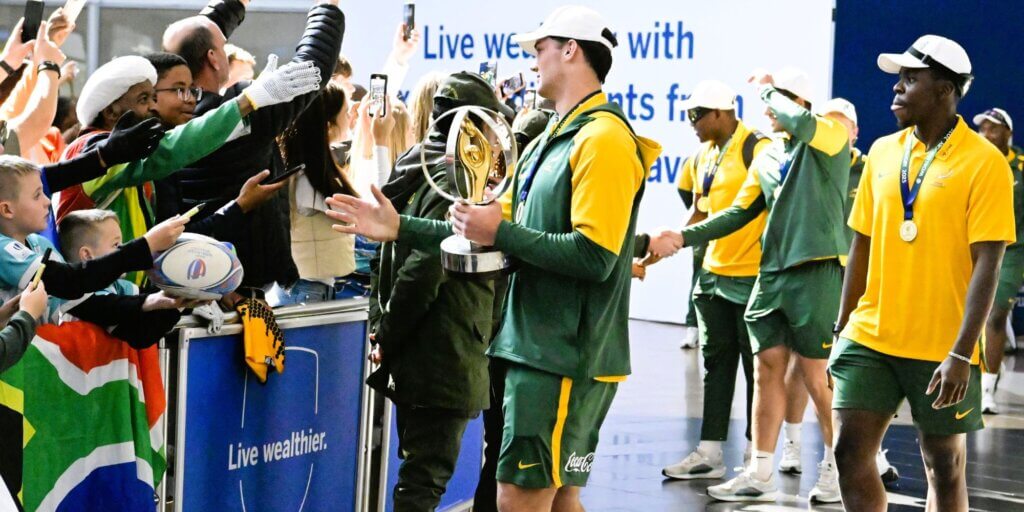 Triumphant Junior Boks welcomed back to South Africa