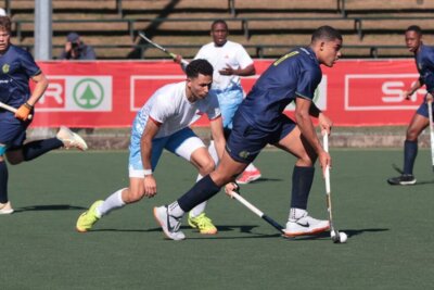 Juan Martin scored for Southern Gauteng A in their 3-1 win against Western Province B in the semifinals of the SASHOC National Week. Photo: TeamPhotoSA