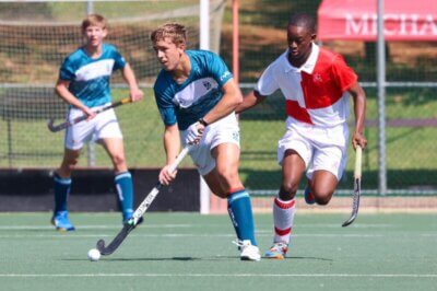 Brunette in action for Hoërskool Garsfontein against Michaelhouse at this year's Coastal Cup in Durban. Photo: Supplied.