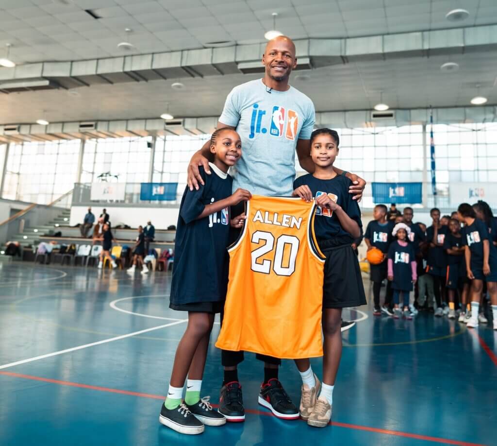 NBA legend Ray Allen inspires at Junior NBA clinic in Soweto