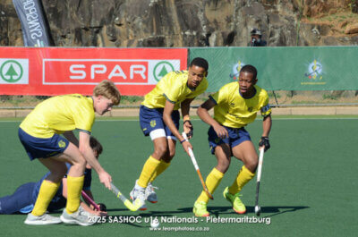 Southern Gauteng A, after winning on day one will take on KZN Inland A on day two of the 2025 u16 SASHOC National Week at Hilton College. Photo: TeamPhotoSA