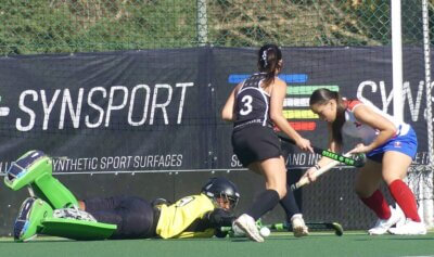 KZ Coastal goalkeeper Enyenhle Nzama pulls off a superb save at full stretch to deny Western Province A a goal in a thrilling 3-3 draw at St Anne's DSG on Thursday. Photo: Brad Morgan.