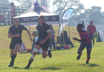 Clifton College went three for three at the u18 Independent Schools Rugby Festival, winning each match emphatically. Photo: Brad Morgan.
