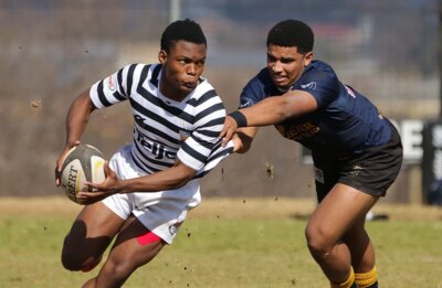 Jeppe fared well in the battle for territory, but DHS scored three of their four tries from long-range to score a 24-10 win on Collard Field. Photo: Jeppe High School for Boys on Facebook.