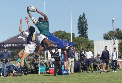 A pintpoint cross-kick led to Glenwood opening the scoring against Northwood at Reece-Edwards Field on Saturday. Photo: Brad Morgan.