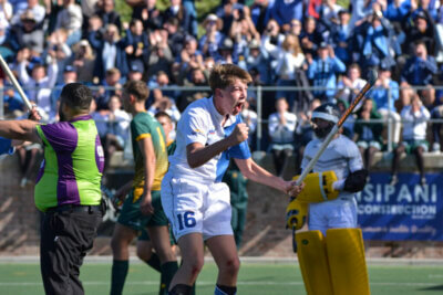 There were emotions shown by Mijan Herholdt, after he scored the opening goal in his side's clash against Paarl Gimnasium. Photo: Poppie Terblanche