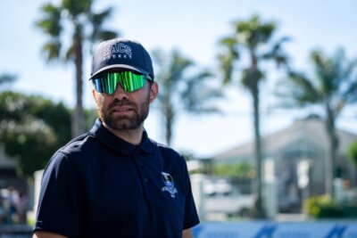 SACS head coach, Sam Holmes, is in the running for the Coach of the Year award. Photo: SACS Hockey