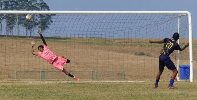 After seeing their first penalty kick saved, the Northwood Knights kept their cool and converted every other spot kick to oust Maritzburg College in the quarterfinals. Photo: Brad Morgan.