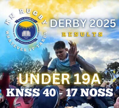 Klein Nederburg took the Paarl derby honours over New Orleans for a second year in succession, winning comfortably. Photo: Klein Nederburg Secondary School on Facebook.