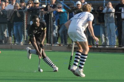 Jeppe High School for Boys captain Ethan Kapanda takes home Defender of the Year at the Hockey on 216 awards. Photo: Chriso van Deventer