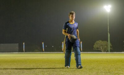 Josh van Biljon departs after an outstanding innings of 62 runs, which proved to be a match-winning contribution. Photo: Justin Waldman Sports Photography.