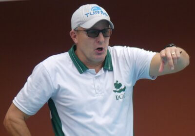 Durban Girls' College water polo coach Peter Lavett. Photo: Brad Morgan.