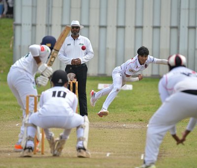 Leg spinner Shiraz Perumal has been a record-setting weapon since he took his place in the Clifton 1st XI. Photo: Travis Rein Photography.