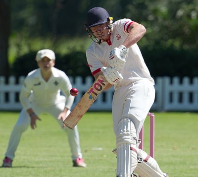 Michaelhouse captain, Ethan Muir, seen here leading his team to a narrow two-run win over Hilton College, led from the front as 'House won at St Charles College. Photo: Justin Waldman Sports Photography.