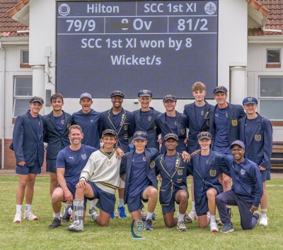 KZN Inland champs! St Charles College comfortably beat Hilton College in the final of the Switch Schools SA20 - Volume Two phase one competition. Photo: Justin Waldman Sports Photography.