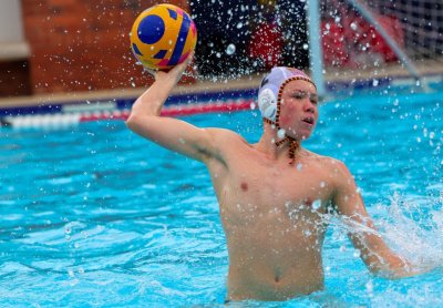 Luke Shipway helped Central Gauteng B to a hard-fought win over Buffalo City in the opening game of the Schools Water Polo South Africa Inter-Provincial Tournament in Johannesburg. Photo: Hannes Nienaber.