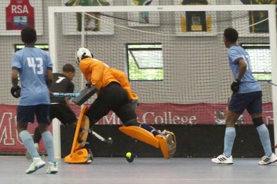 After KZN Coastal totally opened the Northerns' defences, Tyrique Cloete had a simple tap-in for the opening goal of the final. Photo: Brad Morgan.