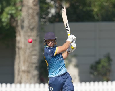 Schalk Fourie enjoyed a consistent festival with the bat for Rondebosch Boys' High and helped them to a narrow victory over St Stithians College on the last day. Photo: Justin Waldman Sports Photography.