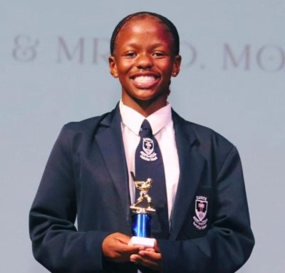 Diarabilwe Ngubeni, of Saints Christian School, has been a key figure in her side's cricketing success, and she has also enjoyed success at the senior provincial level. Photo: Saints Christian School on Facebook.